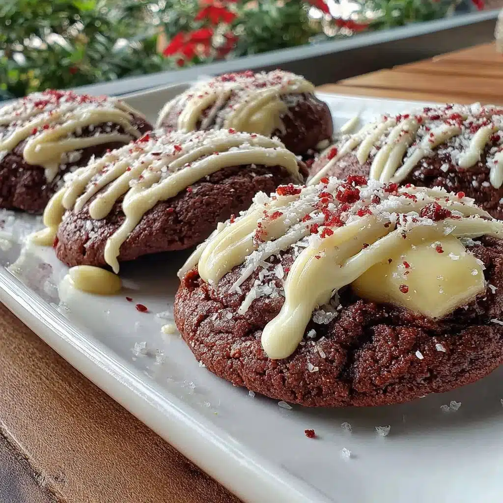 Delicious homemade red velvet cookies with cream cheese frosting