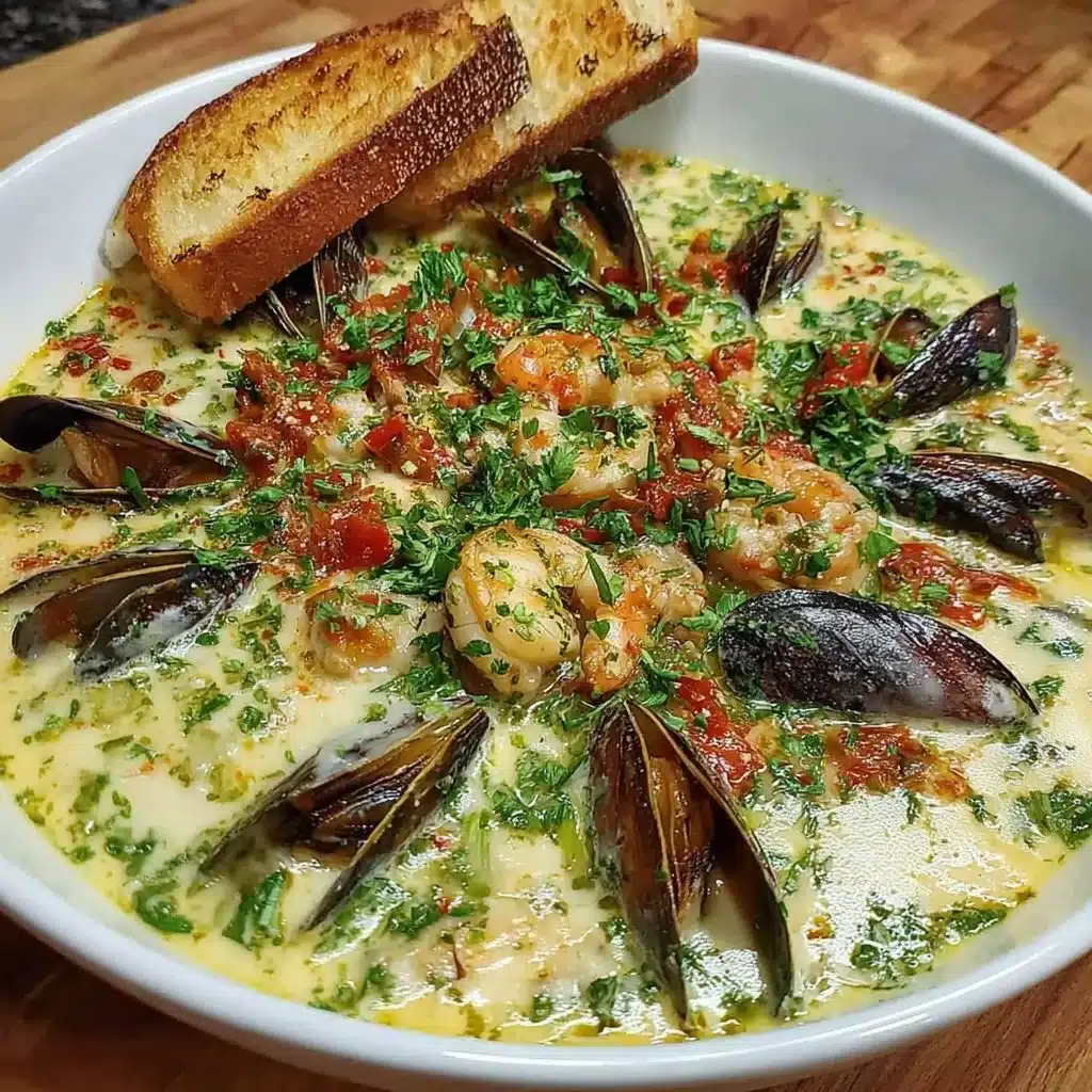 A hearty Shipwreck Dinner served in a pot, perfect for family gatherings.