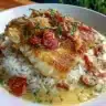 Tropical Grouper with Spicy Coconut served on a plate for a quick healing meal