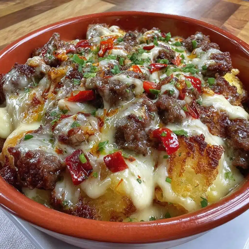 Delicious hot honey bowl with ground beef and colorful vegetables