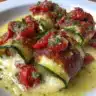 Delicious Zucchini Rollatini filled with cheese and herbs, ready to serve.