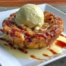 Delicious Air Fryer Apple Pie with golden crust and apple filling