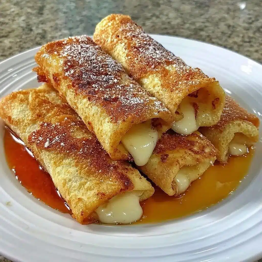 Crispy Air Fryer apple pie egg rolls filled with sweet apple filling.