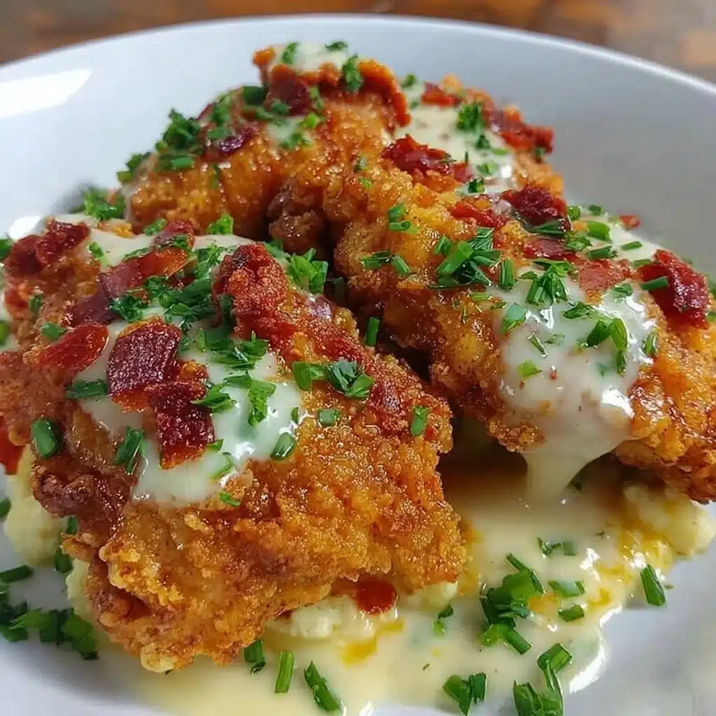 Delicious air fryer fried chicken served with dipping sauce and herbs