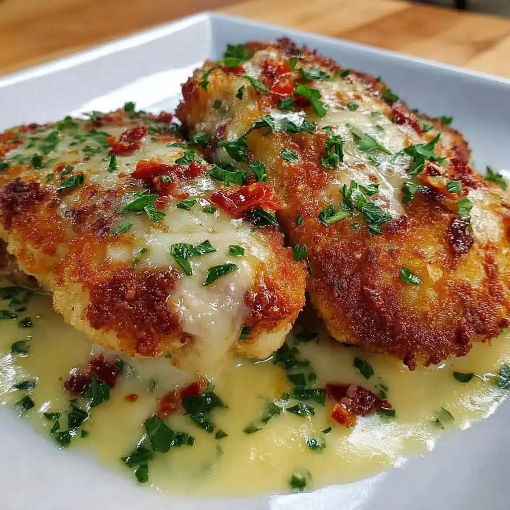 A plate of crispy air fryer garlic parmesan chicken garnished with herbs.