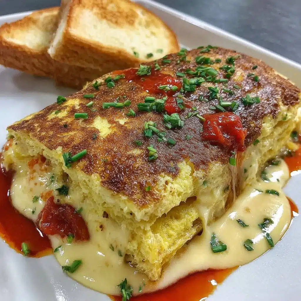 Delicious Air Fryer Omelette served on a plate with fresh vegetables