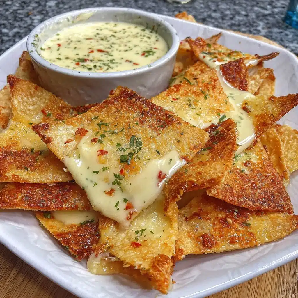 Homemade air-fryer tortilla chips served in a bowl