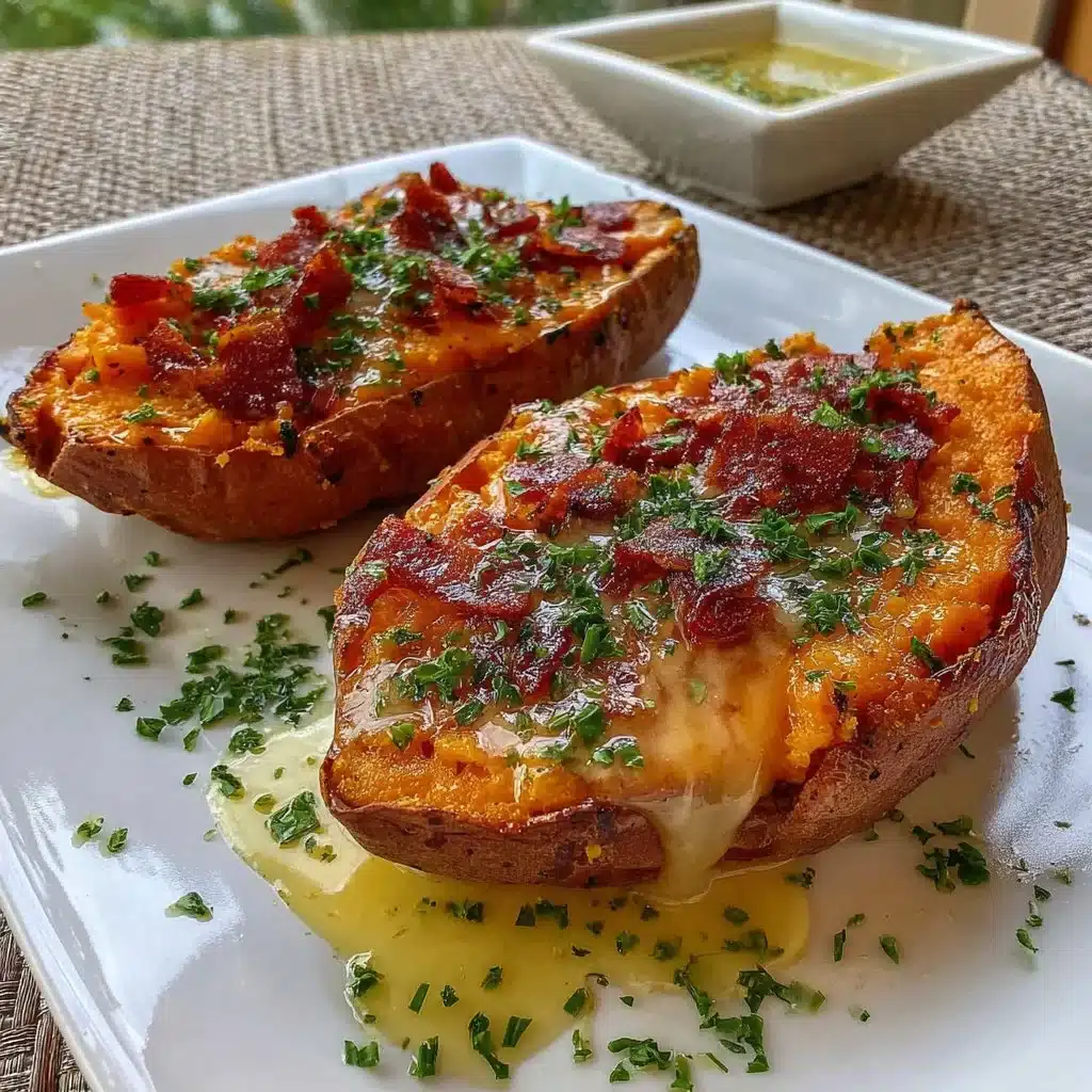 Air fryer baked sweet potatoes with crispy skin and soft interior