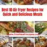 Delicious air fryer recipes for quick meals and easy cooking.
