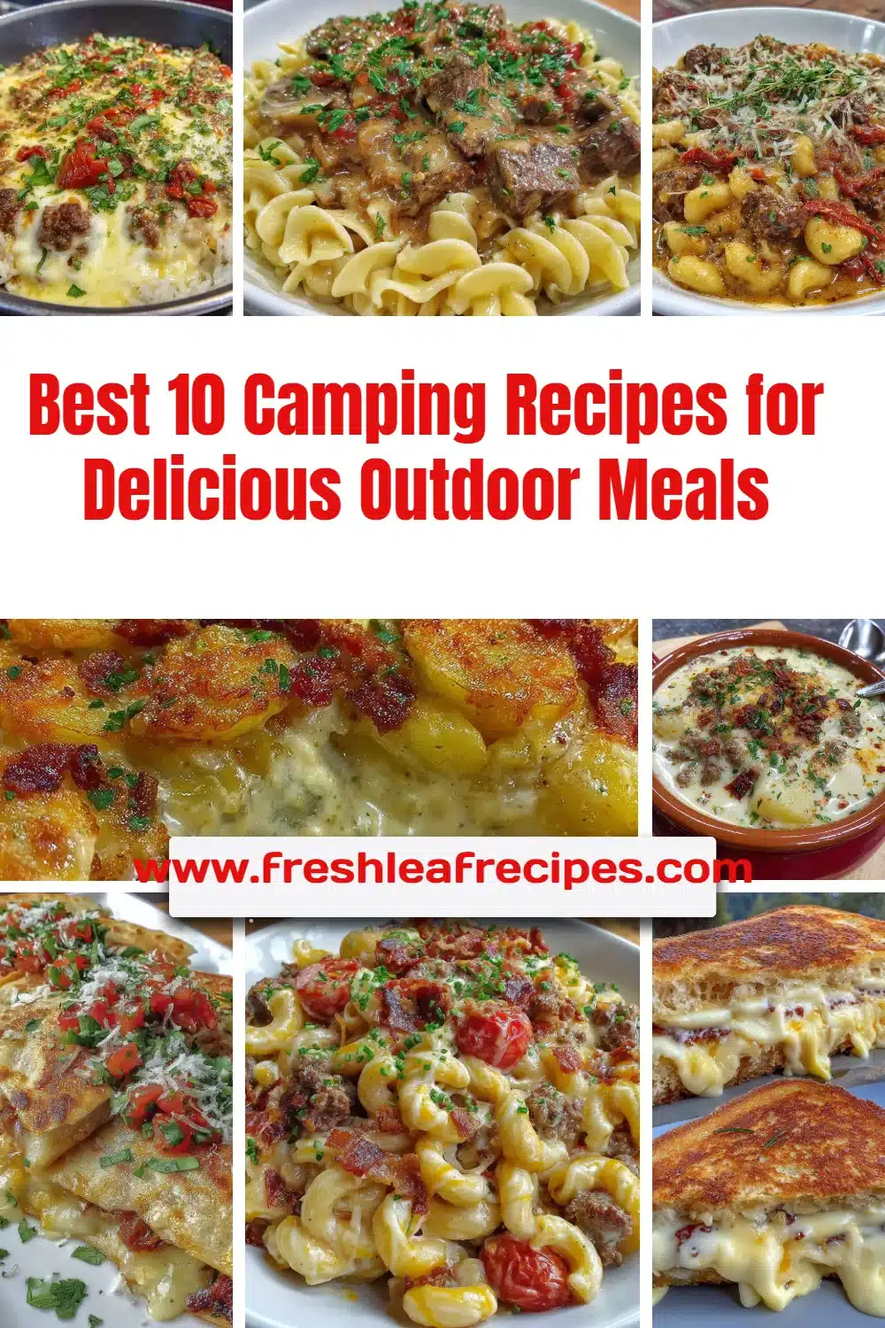 Delicious camping recipes for outdoor meals and easy cooking tips.