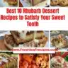 Delicious rhubarb dessert recipes including pies and crumbles
