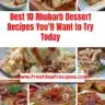 Delicious rhubarb dessert recipes beautifully arranged on a table.