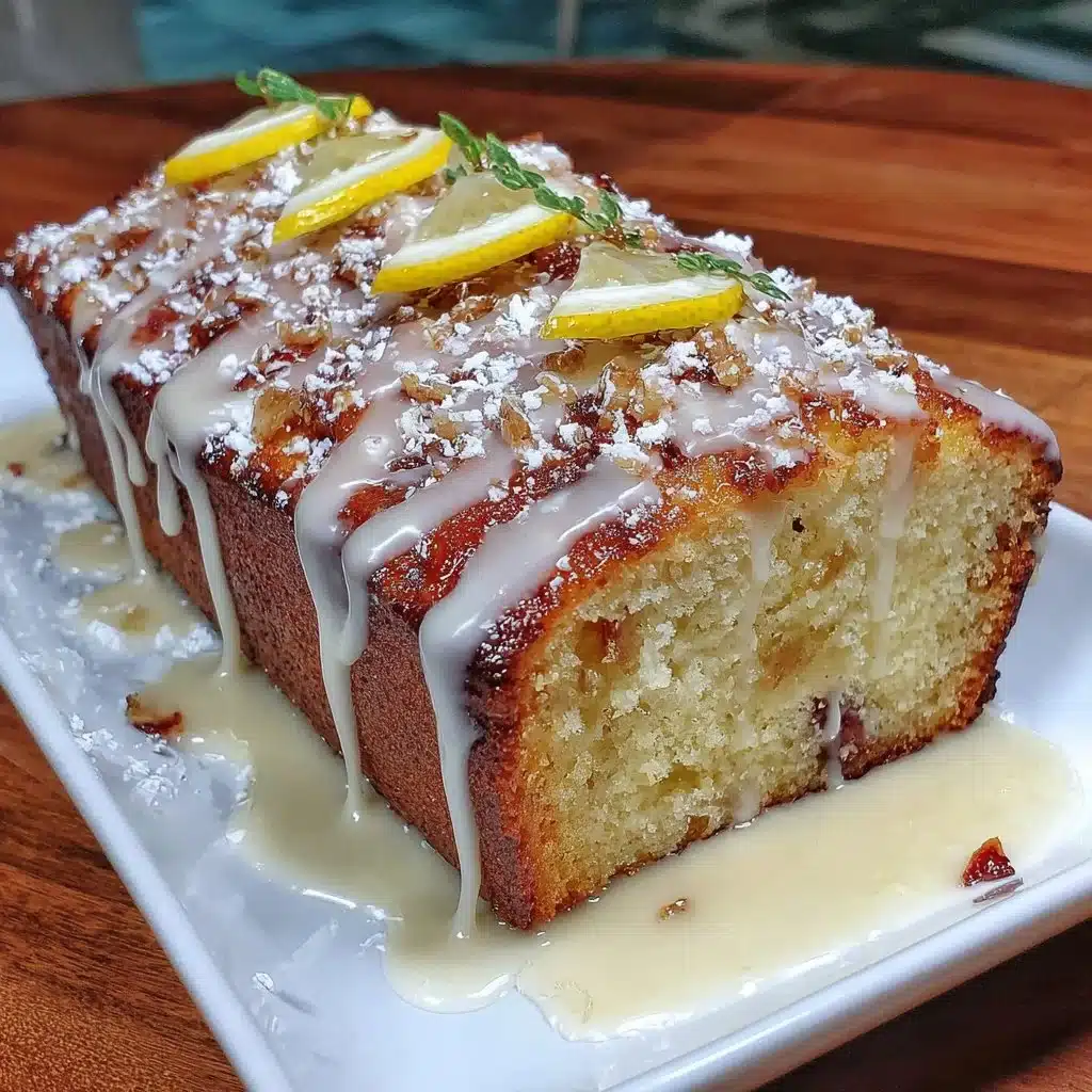 Lemon Rhubarb Loaf Cake