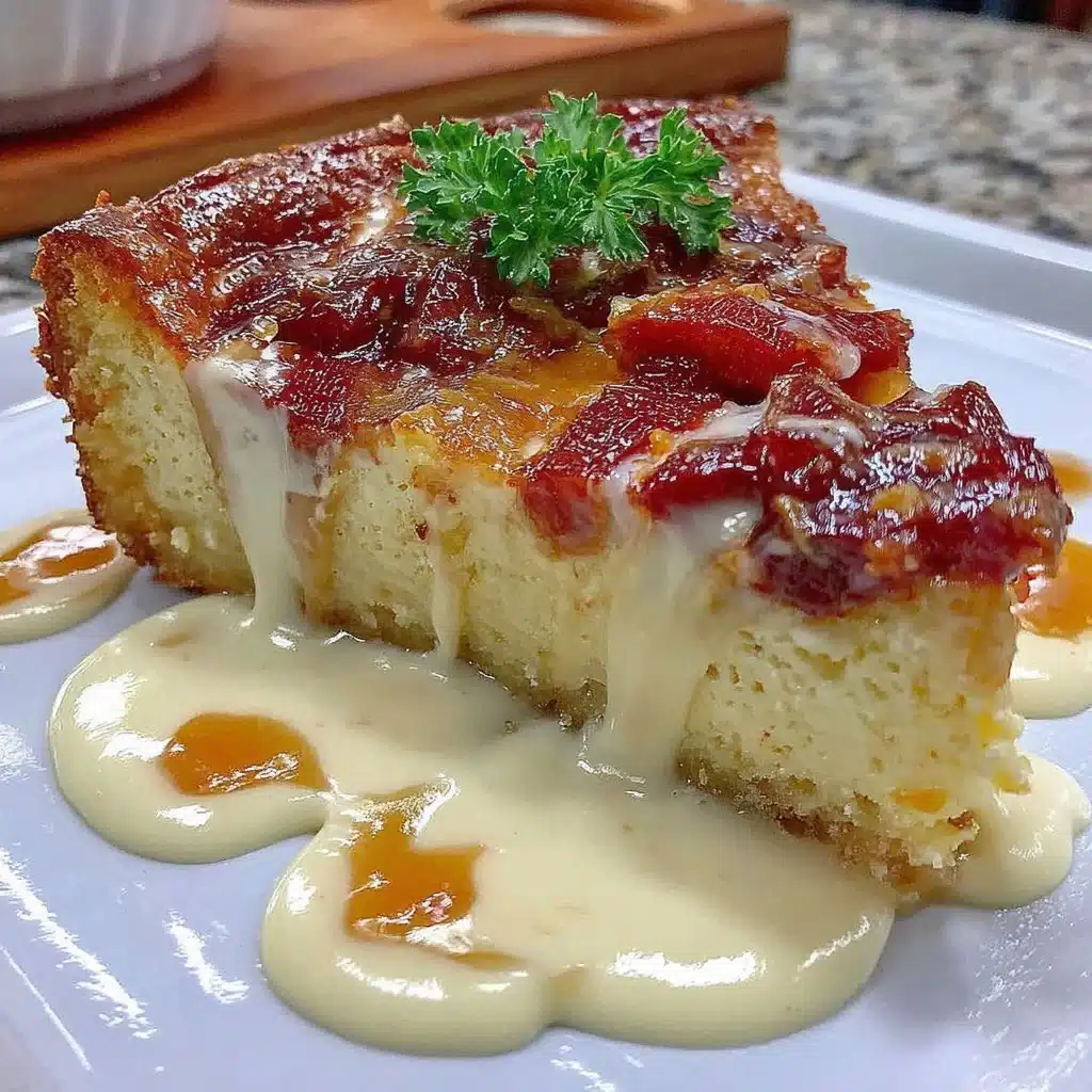 Rhubarb Custard Cake