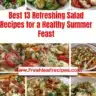 Colorful summer salads showcasing healthy salad recipes for a refreshing feast.