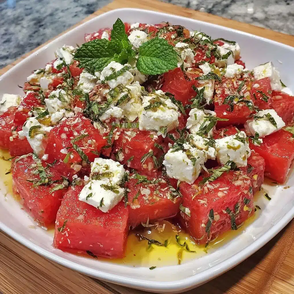 5 Minute Watermelon Feta Salad