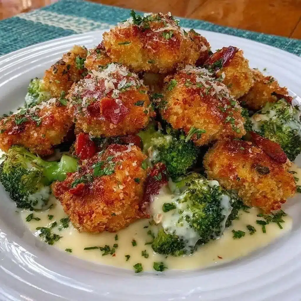 Air Fryer Chicken Bites and Broccoli