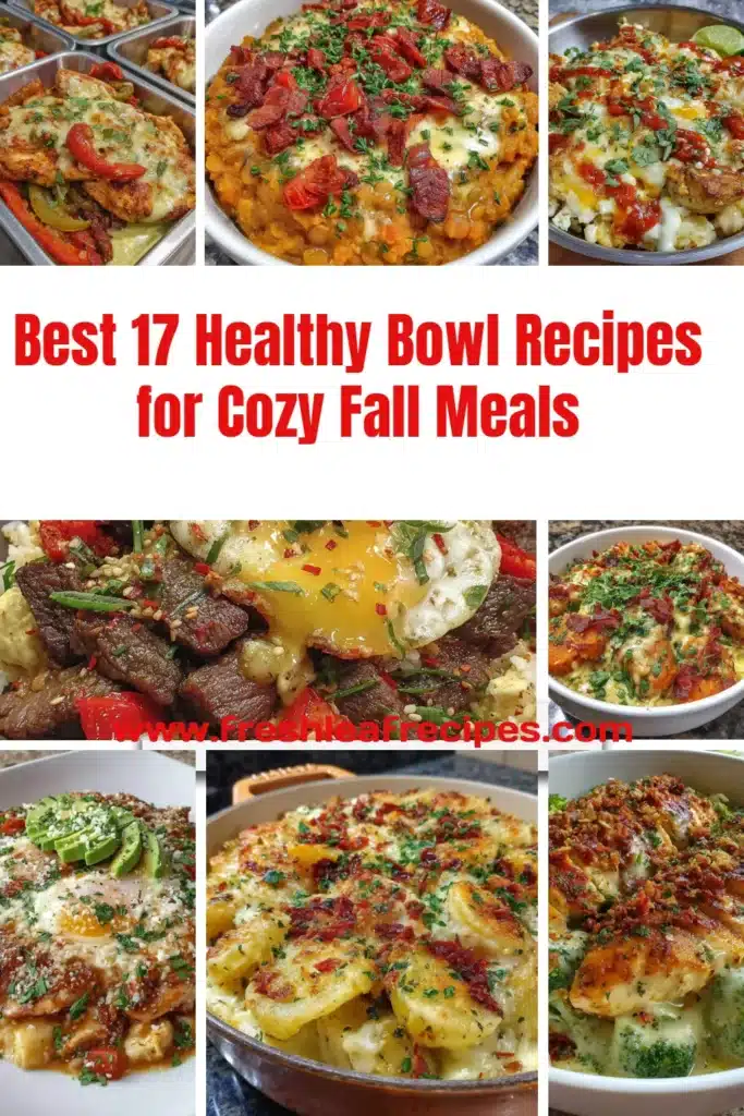 Healthy bowl recipes for cozy fall meals featuring seasonal ingredients.