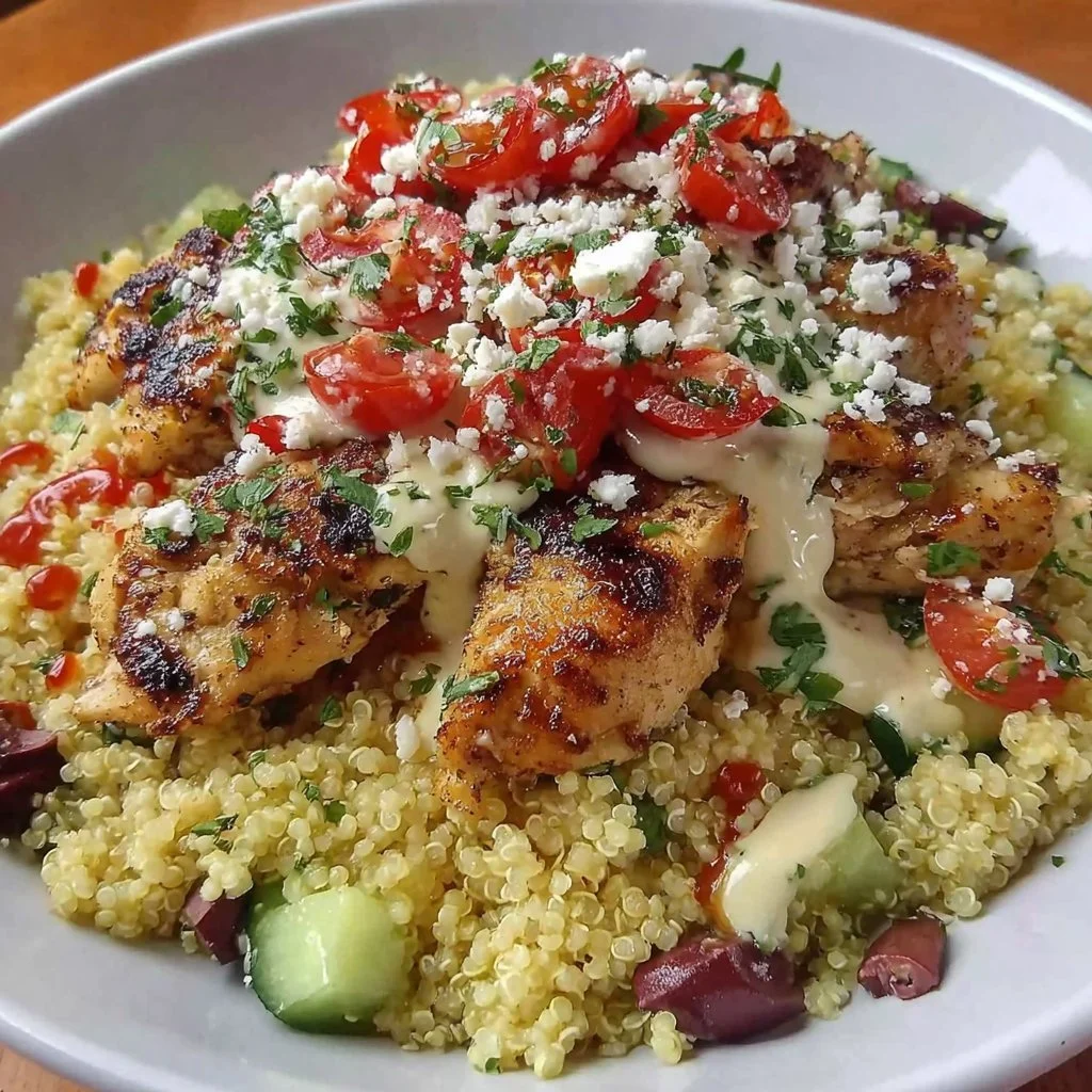 Greek Chicken Quinoa Bowl