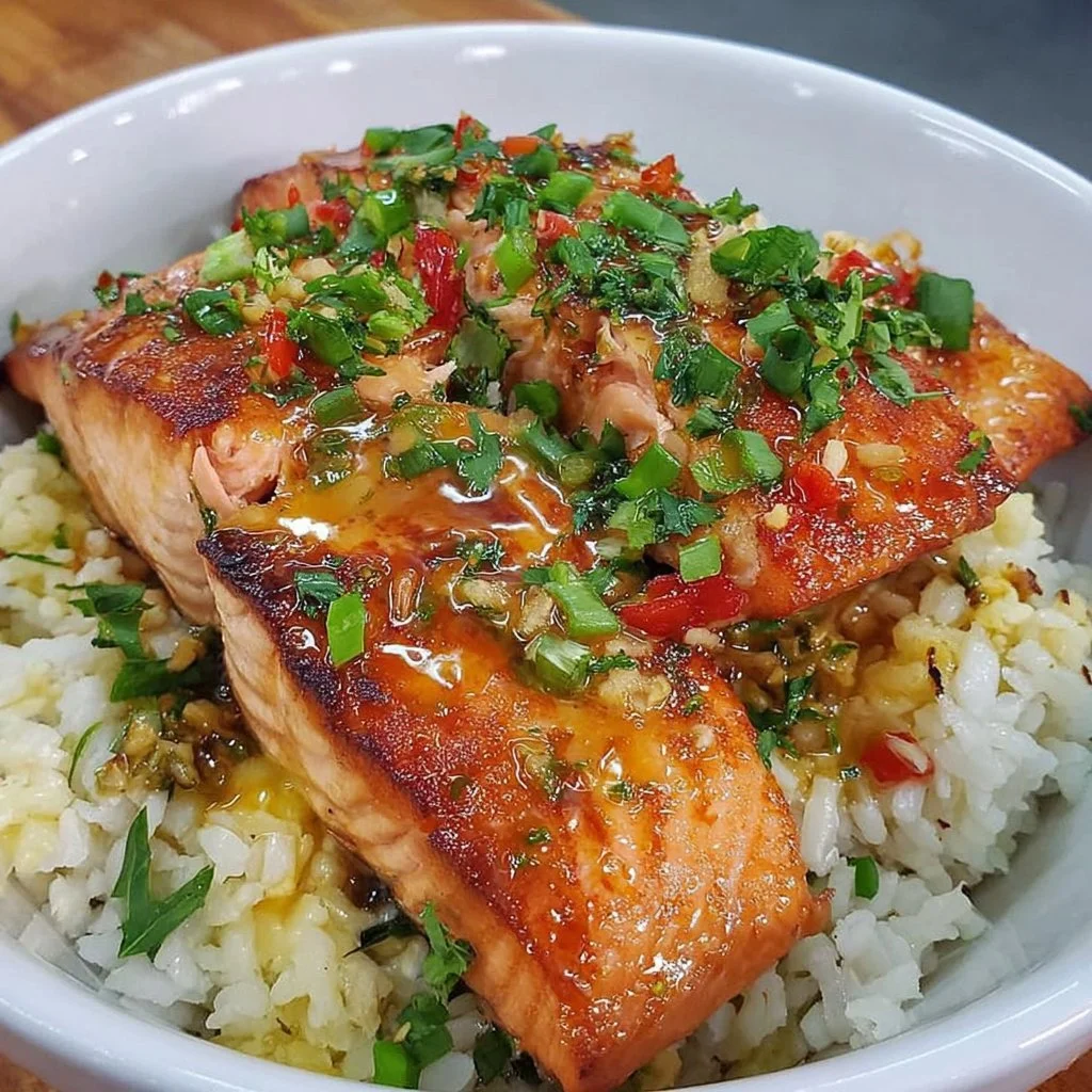 Honey Glazed Salmon Bowl