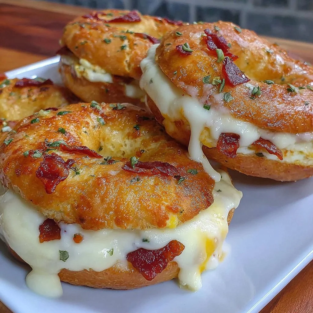 Air Fryer Protein Bagels