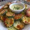 Crispy air fryer zucchini, golden and delicious, served in a bowl.