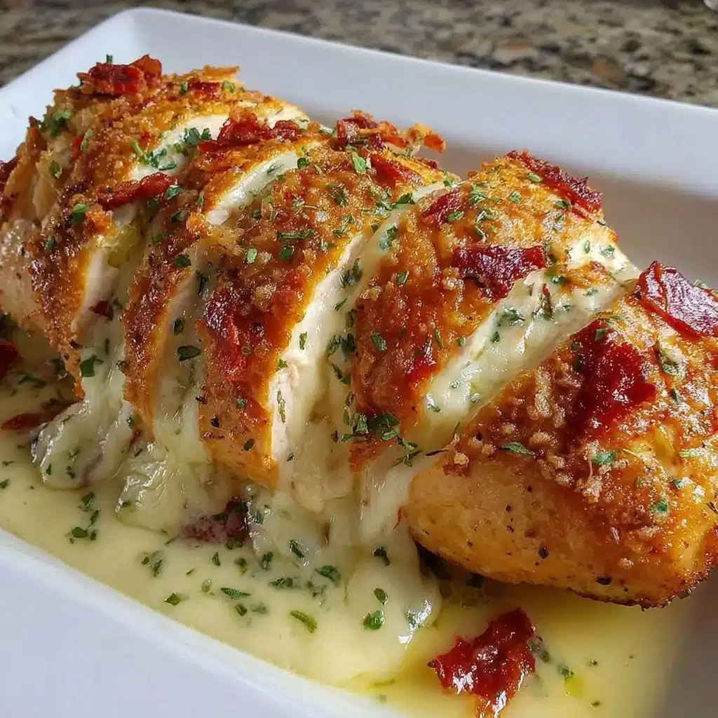 Delicious best stuffed chicken breast with cheese, ready to serve