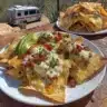 Delicious grilled nachos recipe for camping made over a grill or campfire