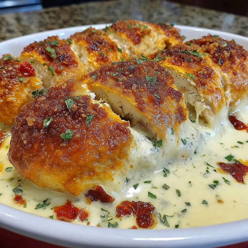 Creamy Sour Cream Chicken Bake dish, showcasing tender chicken in sour cream sauce