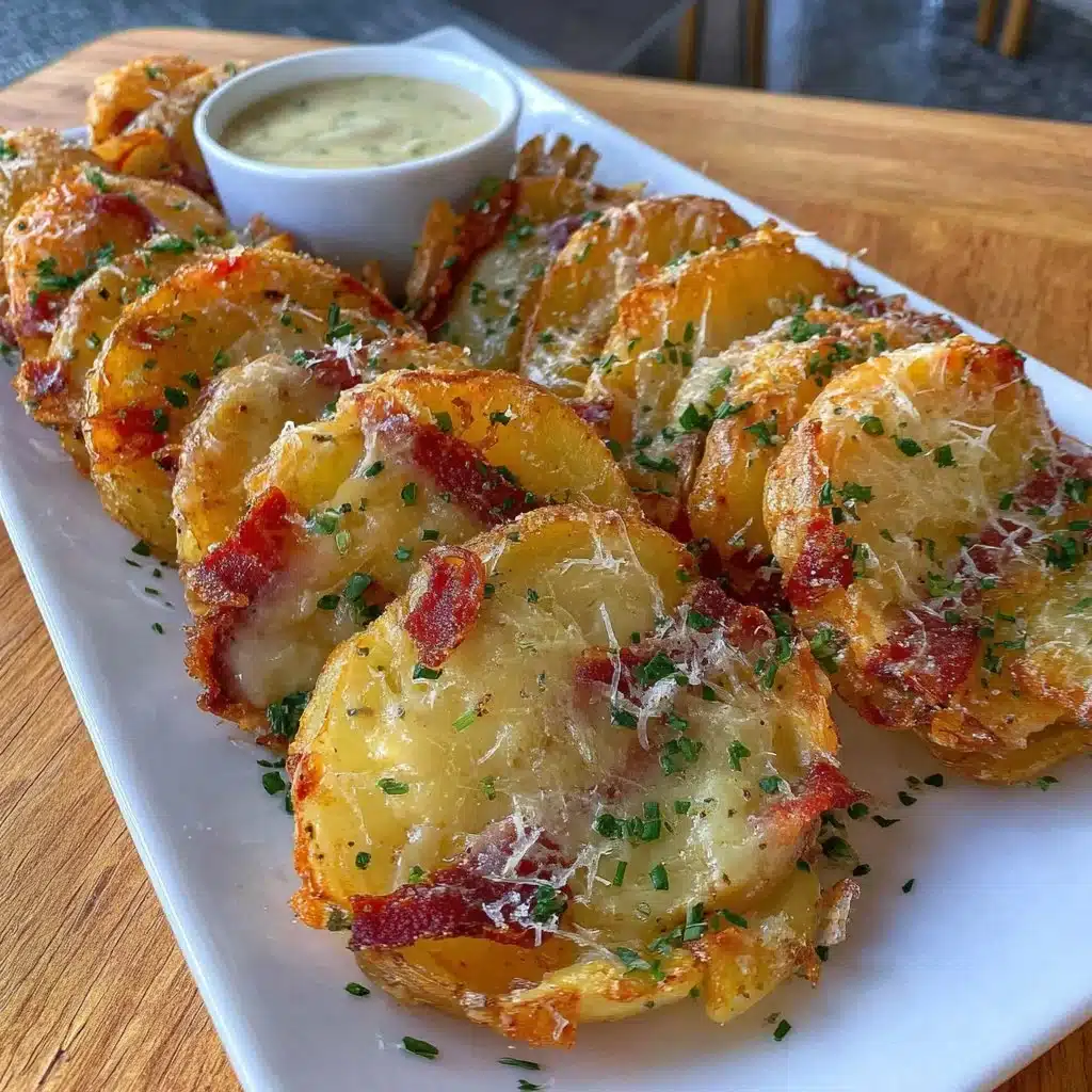 Crispy air fryer sliced potatoes served in a bowl