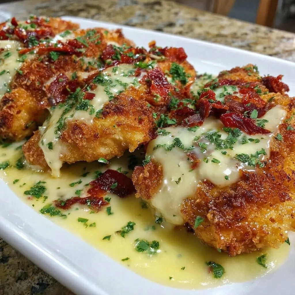 Plate of crispy buttermilk chicken showcasing its crunchy texture and golden color