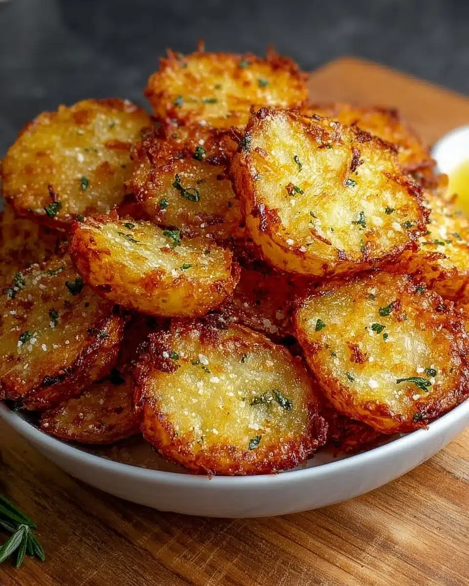 Crispy Parmesan Potato Bites served as a delicious appetizer