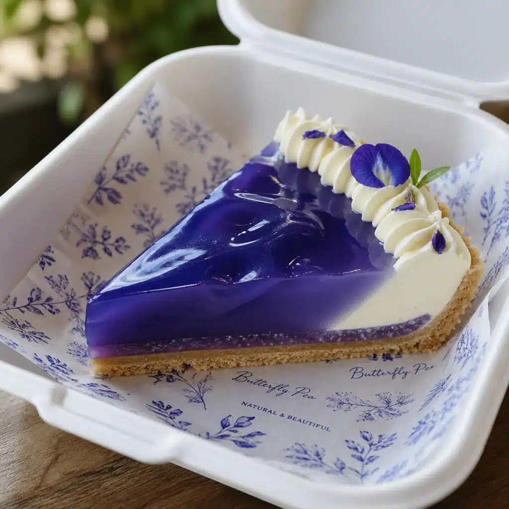 butterfly pea jelly pie