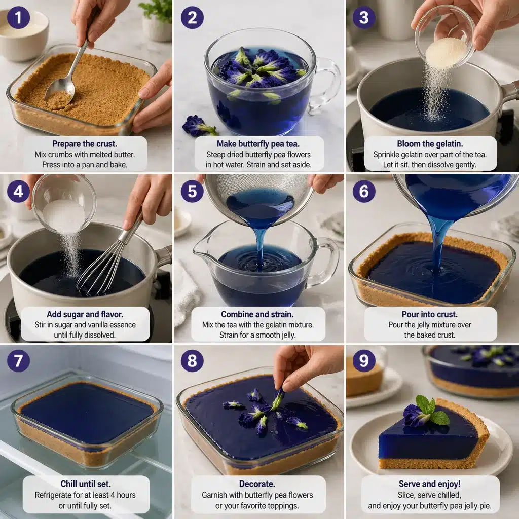 Delightful Butterfly Pea Jelly Pie You'll Want to Try Now