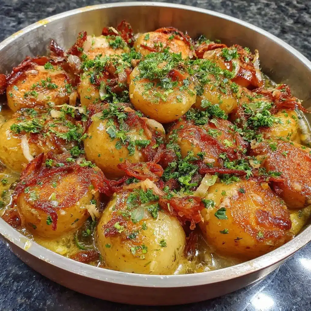 Delicious Korean Braised Potatoes (Gamja Jorim) served in a bowl