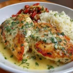 Lemon Garlic Chicken beautifully plated for meal prep.