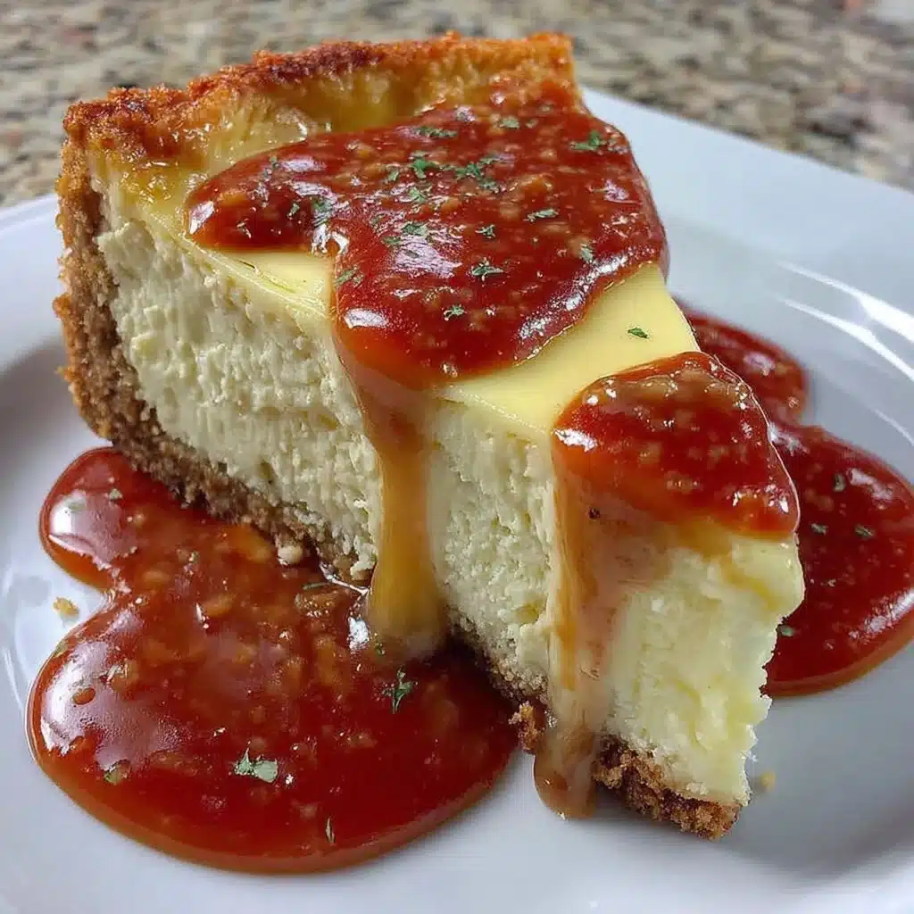 Slice of low-carb cheesecake topped with fresh berries