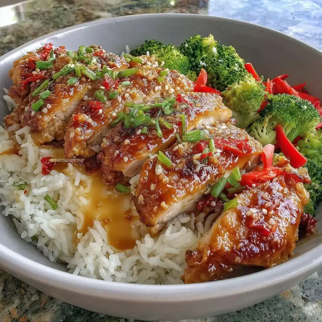 Delicious teriyaki chicken bowls prepared for meal prep with fresh vegetables.