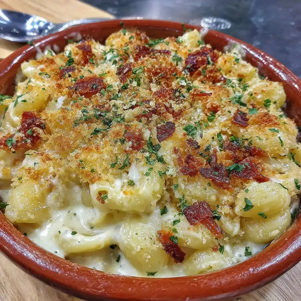 Delicious one pot creamy mac and cheese served in a bowl.