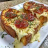 Delicious Pizza Toast made in an Air Fryer, ready to enjoy