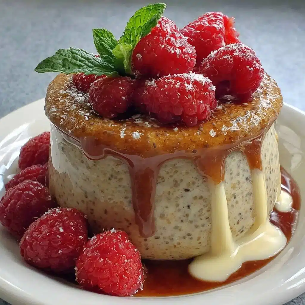 Bowl of creamy raspberry chia pudding topped with fresh raspberries