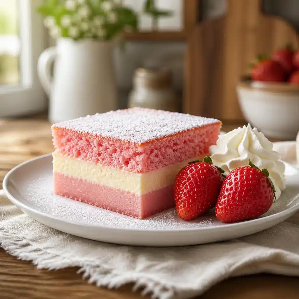 Sweet Strawberry Magic Cake That Will Delight Everyone!