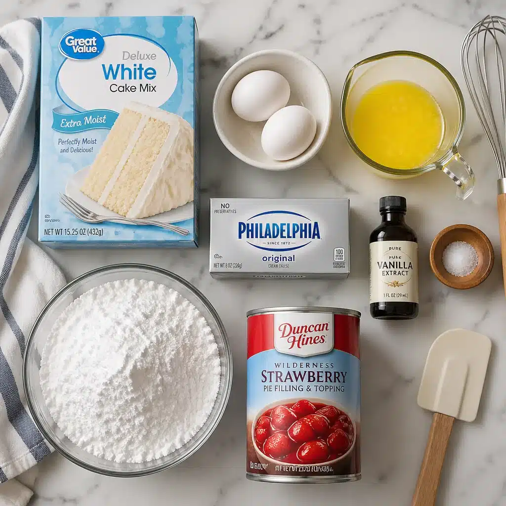 strawberry magic cake