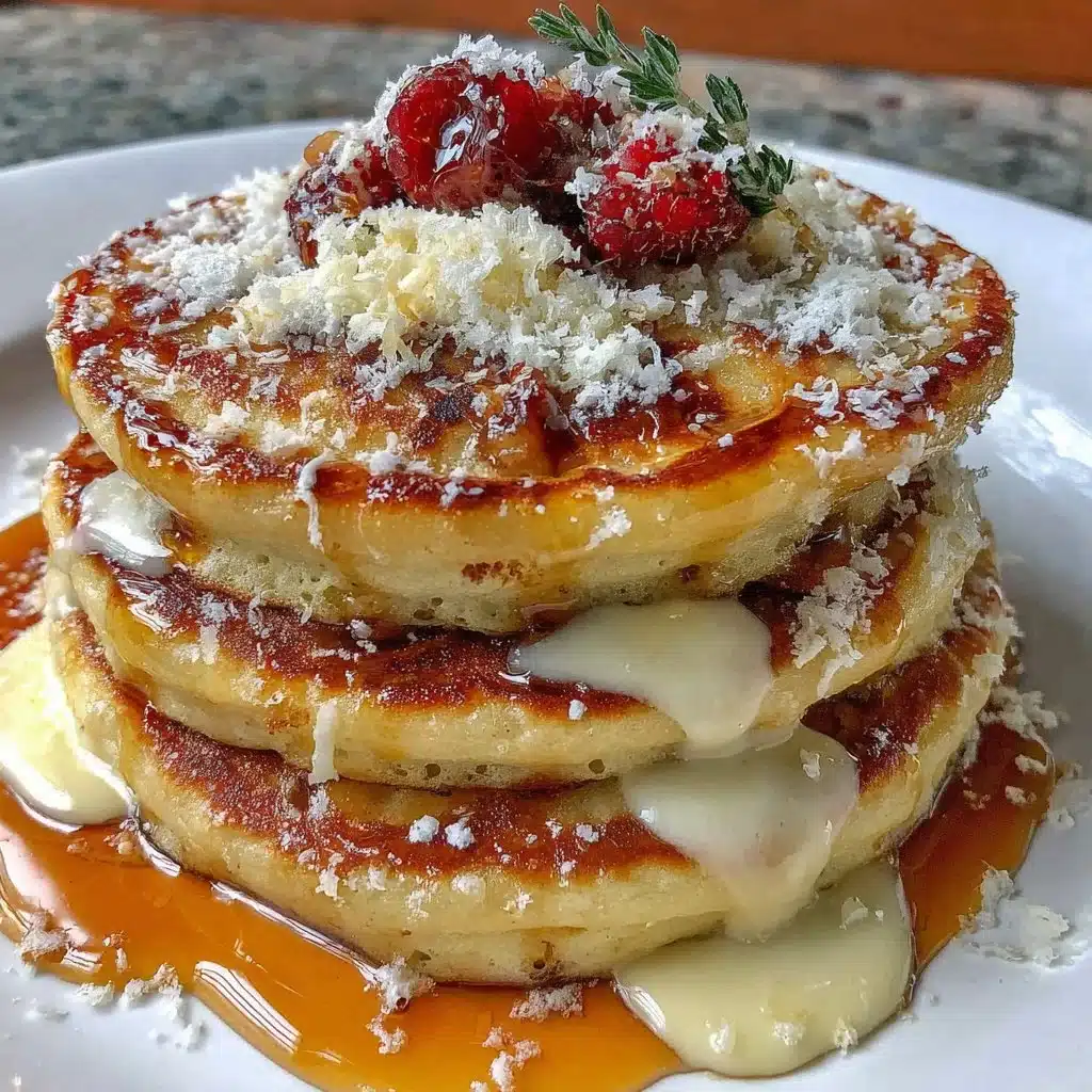 Plate of three diverse pancake styles showcasing unique flavors and textures