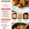 Crispy air fryer cauliflower served on a plate, a healthy and tasty dish.