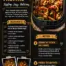 Plate of Air Fryer Chicken Fajitas with colorful veggies and seasonings.