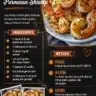 Delicious air fryer garlic parmesan shrimp served on a plate
