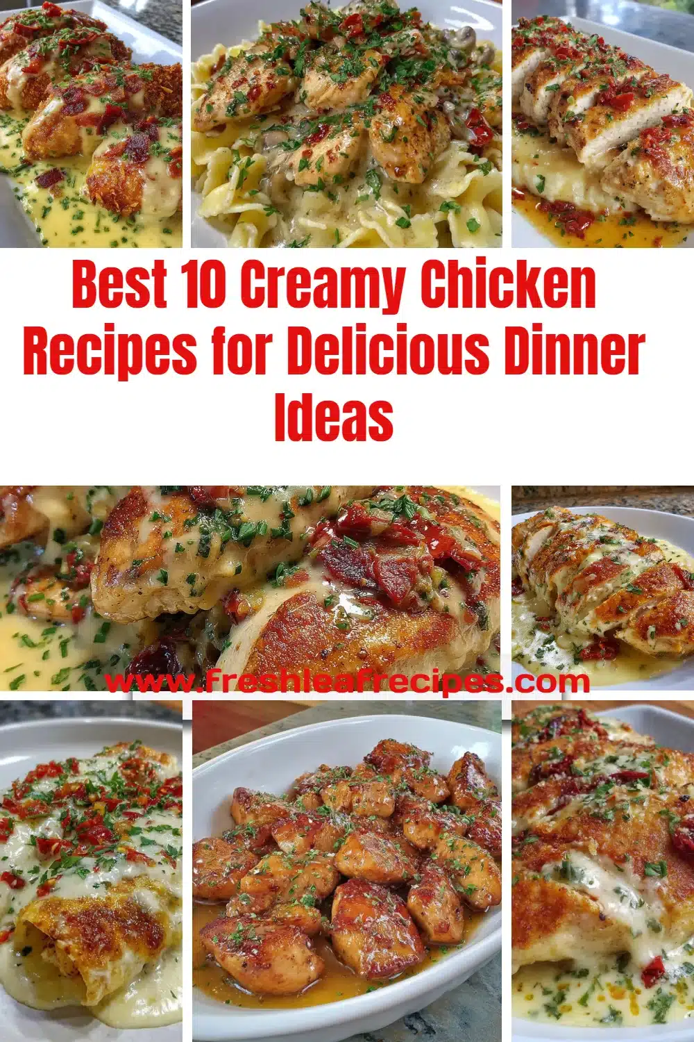 Creamy chicken recipes for delicious dinner ideas