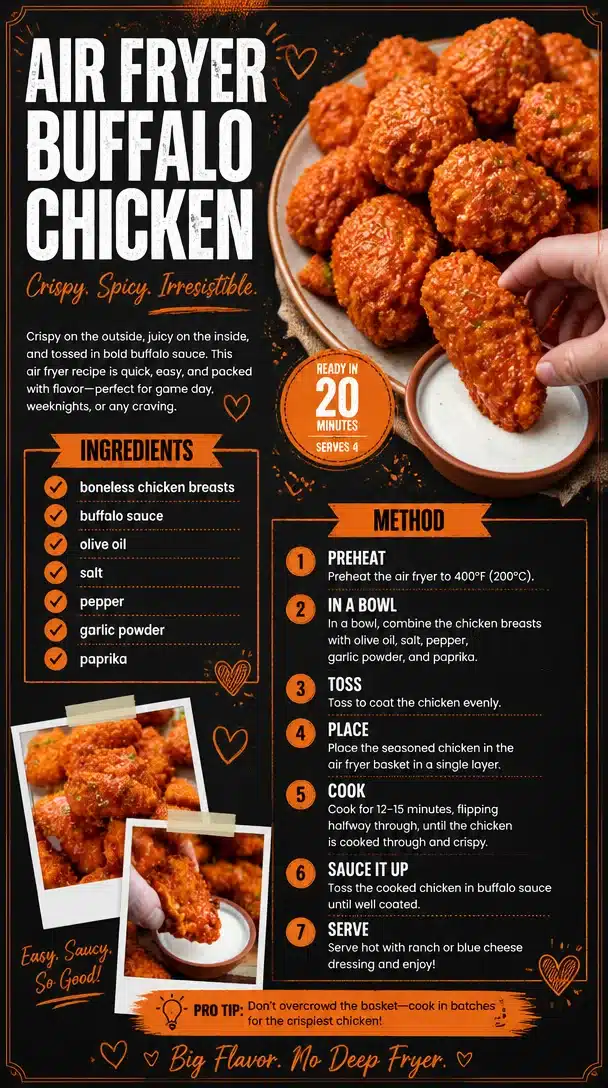 Air Fryer Buffalo Chicken