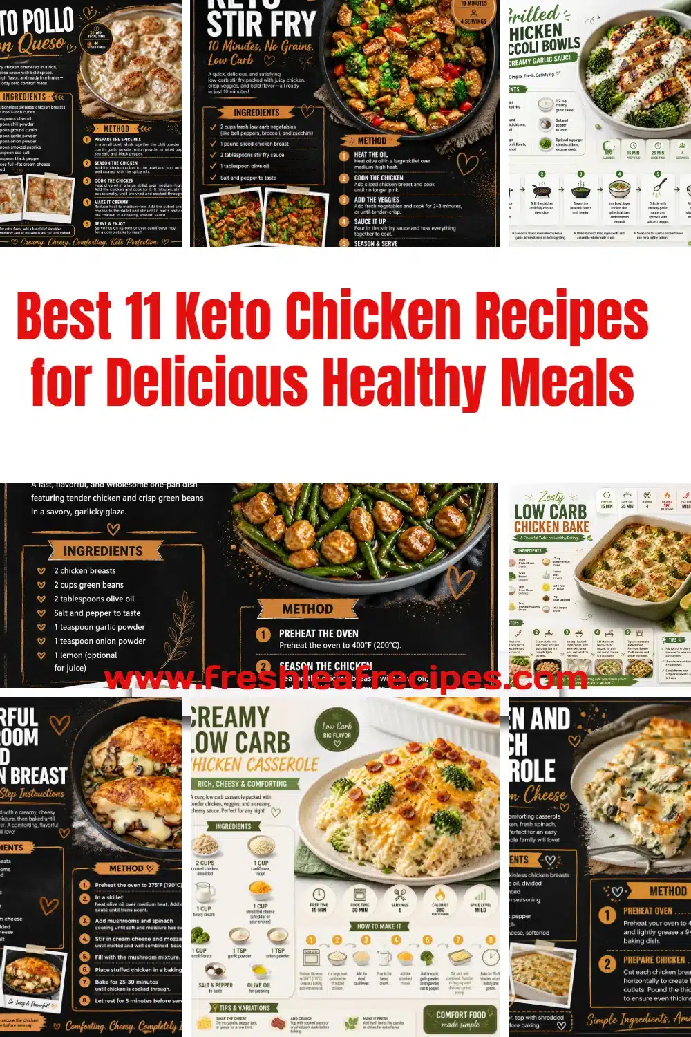 Delicious keto chicken recipes for healthy meals